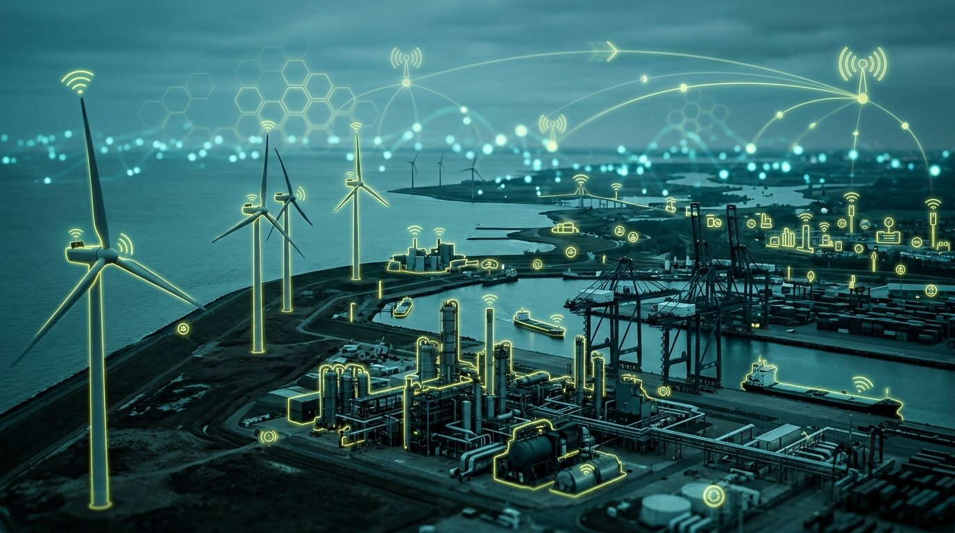 Z-Cellular: SIM-Karte im Schutzring, verbundene IoT- und OT-Geraete